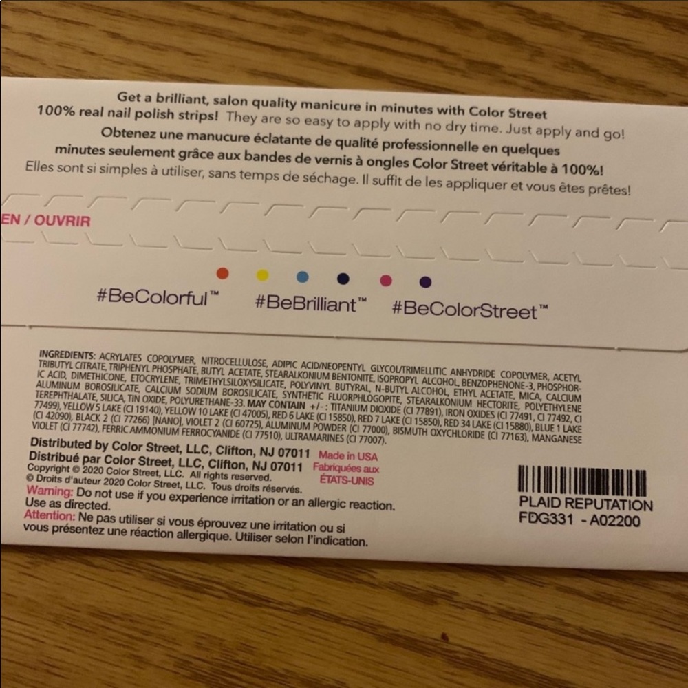 Color Street Plaid Reputation